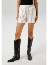 Aniston Szorty w kolorze białym rozmiar: 40. Białe szorty damskie Aniston, bez wzorów, z podwyższonym stanem. Za 65.99 zł.