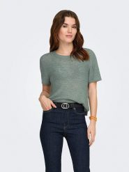 ONLY Sweter w kolorze khaki rozmiar: S. Brązowe swetry klasyczne damskie Only, s, ze splotem, bez kołnierzyka. Za 61.60 zł.