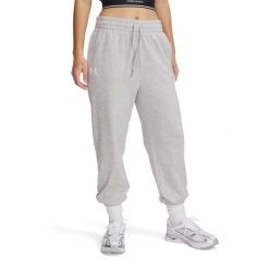 Spodnie dresowe damskie Under Armour Rival Terry Jogger. Szare spodnie sportowe damskie Under Armour, bez wzorów, z dresówki. Za 119.99 zł.