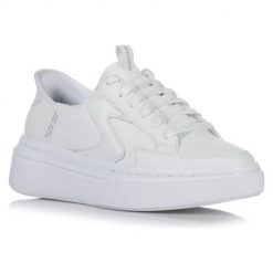 Buty do chodzenia damskie Skechers Cordova Classic New. Białe obuwie sportowe damskie Skechers, z materiału, bez zapięcia, trekkingowe. Za 434.00 zł.
