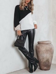 LA Angels Sweter w kolorze czarno-kremowym rozmiar: L. Brązowe swetry klasyczne damskie LA Angels, l, bez kołnierzyka. Za 151.90 zł.