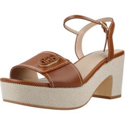 Sandały LIU-JO SA6119 Brązowy. Brązowe sandały damskie Liu Jo, bez wzorów, z tkaniny, bez obcasa, bez zapięcia. Za 495.99 zł.