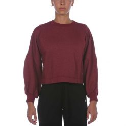 Bluza Z Balonowymi Rękawami Deha Czerwona Damskie. Czerwone bluzy damskie Deha, l, bez wzorów, z bawełny, bez kaptura. Za 267.99 zł.