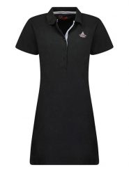 Geographical Norway Sukienka polo "Kandra" w kolorze czarnym rozmiar: XXL. Czarne sukienki damskie Geographical Norway, bez wzorów, z bawełny, bez ramiączek. Za 83.62 zł.