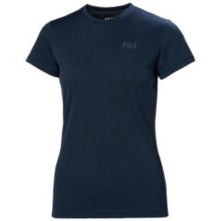 Koszulka damska Helly Hansen HH Lifa Active Solen. Niebieskie koszulki damskie Helly Hansen, bez wzorów, z tkaniny, bez kołnierzyka, bez ramiączek. Za 256.00 zł.