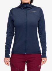 Bluza z kapturem damska La Sportiva Cosmic Thermal Hoody. Niebieskie bluzy damskie La Sportiva, xs, bez wzorów, z materiału, z kapturem. Za 513.69 zł.