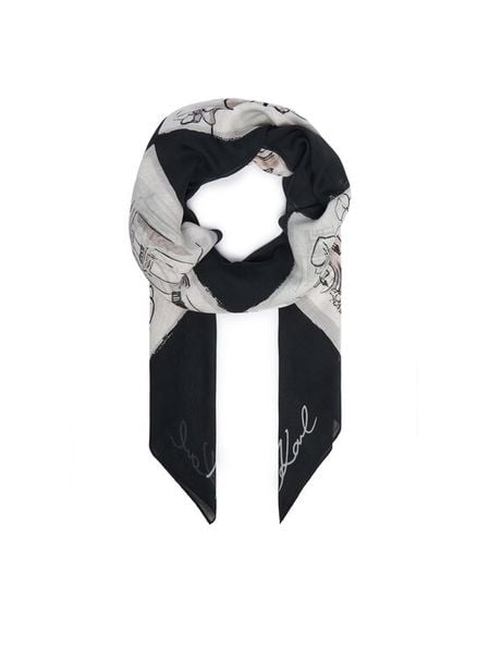KARL LAGERFELD Chusta B3W33021 Szary ciemny. Szare chusty damskie KARL LAGERFELD, bez wzorów. Za 429.99 zł.