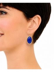 Pierres delicates Pozłacane kolczyki z tygrysim okiem rozmiar: onesize. Żółte kolczyki damskie Pierres delicates, pozłacane, z zapięciem typu bigiel. Za 56.95 zł.