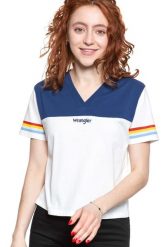 WRANGLER T SHIRT DAMSKI CUT N SEW V TEE OFF WHITE W7P0GH737 112132020. Białe t-shirty damskie Wrangler, s, bez wzorów, bez kołnierzyka. Za 69.99 zł.