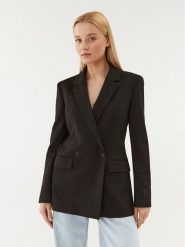Hugo Marynarka Amaga 50494607 Czarny Relaxed Fit. Czarne marynarki i żakiety damskie Hugo, bez wzorów, z syntetyku. Za 1,109.00 zł.