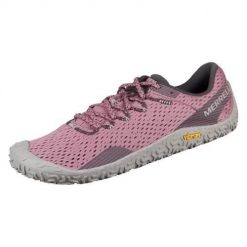 Buty do biegania damskie Merrell J067720burlwood. Czerwone obuwie sportowe damskie Merrell, z materiału, bez zapięcia, do biegania. Za 468.10 zł.