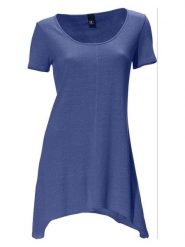 Heine Jedwabna koszulka w kolorze niebieskim rozmiar: 42. Niebieskie koszulki damskie Heine, bez wzorów, z jedwabiu, z asymetrycznym kołnierzem, bez ramiączek. Za 69.45 zł.