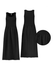 Sublevel Sukienka w kolorze czarnym rozmiar: XL. Czarne sukienki damskie Sublevel, bez wzorów, z bawełny, bez ramiączek. Za 113.99 zł.