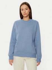 Tommy Jeans Bluza DW0DW19959 Błękitny Regular Fit. Niebieskie bluzy damskie Tommy Jeans, xxs, bez wzorów, z bawełny, bez kaptura. Za 199.99 zł.