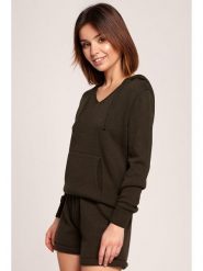 Be Wear Sweter w kolorze khaki rozmiar: L/XL. Brązowe swetry klasyczne damskie Be Wear, l, ze splotem, bez kołnierzyka. Za 87.81 zł.