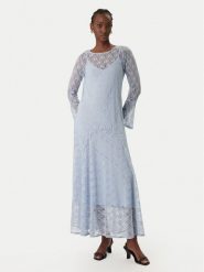 Vero Moda Sukienka letnia Loulou 10346192 Błękitny Loose Fit. Niebieskie sukienki damskie Vero Moda, bez wzorów, z syntetyku, bez ramiączek. Za 319.99 zł.