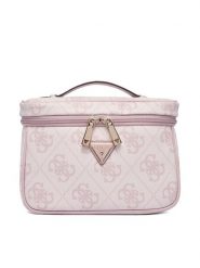 Guess Kosmetyczka Berta Travel TWOB86 88039 Różowy jasny. Czerwone kosmetyczki damskie Guess, ze skóry, bez dodatków. Za 344.99 zł.