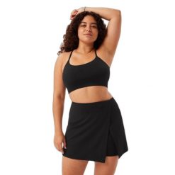 Biustonosz koronkowy damski Girlfriend Collective Float Juliet. Czarne biustonosze sportowe damskie GIRLFRIEND COLLECTIVE, bez wzorów, z koronki. Za 253.50 zł.