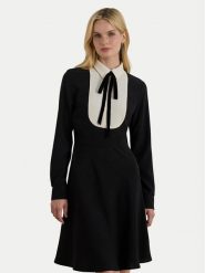 LAUREN RALPH LAUREN Sukienka codzienna 200979908001 Czarny Flare Fit. Czarne sukienki damskie Lauren Ralph Lauren, bez wzorów, z syntetyku, bez ramiączek. Za 1,299.00 zł.