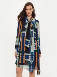 Sisley Sukienka koszulowa 4YBMLV065 Kolorowy Regular Fit. Sukienki damskie Sisley, bez wzorów, z wiskozy, bez ramiączek. Za 369.99 zł.