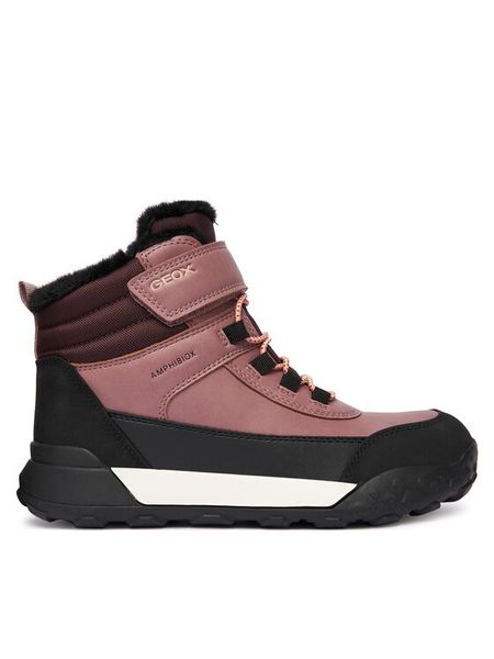 Geox Śniegowce J Trekkyup B Ab J46M7A 0MEMS C8007 D Różowy. Czerwone kozaki dziewczęce Geox, bez wzorów, ze skóry, bez obcasa, bez zapięcia. Za 389.99 zł.