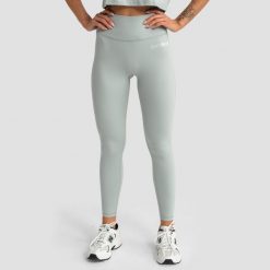 Legginsy damskie fitness z wysokim stanem Limitless. Zielone legginsy damskie GYMBEAM, s, bez wzorów, z elastanu. Za 112.90 zł.