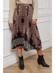 L'armoire de Suzette Spódnica w kolorze jasnobrązowo-czarnym rozmiar: 34/36. Brązowe spódnice damskie L'armoire de Suzette, na co dzień, l, bez wzorów, klasyczne, midi. Za 69.99 zł.