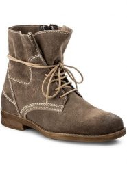 Lasocki Botki G322SC Brązowy. Brązowe botki damskie Lasocki, ze skóry, bez obcasa, na płaskiej podeszwie, bez zapięcia. Za 139.99 zł.