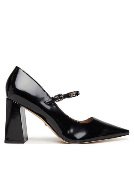 Guess Czółenka FLPRR2 PAF08 Czarny. Czarne czółenka damskie Guess, z aplikacjami, ze skóry, bez obcasa. Za 388.99 zł.