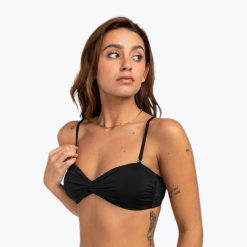 Góra od stroju kąpielowego Billabong Sol Searcher Drapped Bandeau. Żółte bikini Billabong, bez wzorów. Za 89.99 zł.