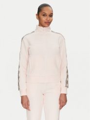 Guess Bluza V2YQ16 KB3P2 Różowy Regular Fit. Czerwone bluzy damskie Guess, s, z aplikacjami, z bawełny, bez kaptura. Za 229.99 zł.