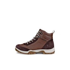 Buty trekkingowe za kostkę damskie Ecco Xpedition III. Brązowe obuwie trekkingowe damskie ECCO, z gumy, za kostkę, bez zapięcia. Za 561.85 zł.