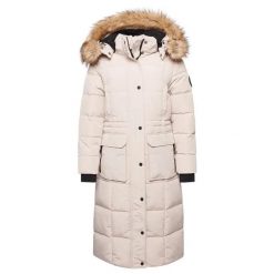 Damska długa kurtka Superdry Everest. Szare kurtki damskie Superdry, na zimę, m, z aplikacjami, z futra, bez kaptura. Za 855.00 zł.