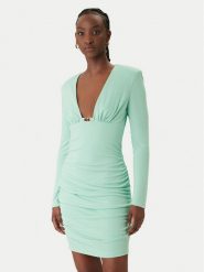 Just Cavalli Sukienka koktajlowa 80PAO957 J0253 Niebieski Slim Fit. Niebieskie sukienki damskie Just Cavalli, bez wzorów, z syntetyku, wizytowe, bez ramiączek. Za 1,059.00 zł.