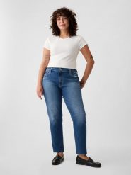 GAP Dżinsy - Regular fit - w kolorze niebieskim rozmiar: W33. Niebieskie jeansy damskie GAP, z podwyższonym stanem. Za 153.71 zł.