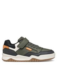 Geox Sneakersy J Perth Boy J367RE 0MEMS C3009 M Zielony ciemny. Zielone buty sportowe chłopięce Geox, ze skóry, bez zapięcia. Za 206.99 zł.