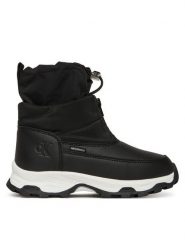 Calvin Klein Śniegowce Snow Boot V3X5-83193-1474 S Czarny. Czarne buty zimowe chłopięce Calvin Klein, ze skóry, bez zapięcia. Za 629.99 zł.