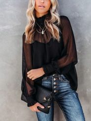 LA Angels Bluzka w kolorze czarnym rozmiar: M. Czarne bluzki damskie LA Angels, m, bez wzorów, bez kołnierzyka, bez ramiączek. Za 130.99 zł.