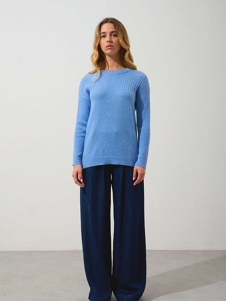 AUTHENTIC CASHMERE Kaszmirowy sweter "Daria" w kolorze błękitnym rozmiar: XL. Niebieskie swetry klasyczne damskie AUTHENTIC CASHMERE, xl, z kaszmiru, bez kołnierzyka. Za 347.99 zł.