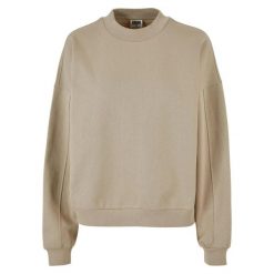 Damska bluza oversize z okrągłym dekoltem Urban Classics. Brązowe bluzy damskie Urban Classics, m, bez wzorów, z bawełny, bez kaptura. Za 198.75 zł.