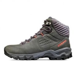 Buty trekkingowe damskie Mammut Nova Mid Iv. Zielone obuwie trekkingowe damskie Mammut, z materiału, za kostkę, bez zapięcia. Za 928.00 zł.