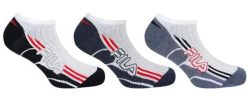 Skarpetki Fila 3-pak Sneaker biało-granatowe 39-42. Niebieskie skarpetki damskie 661, bez wzorów, z bawełny. Za 54.31 zł.