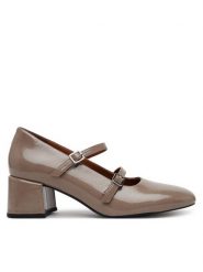 Vagabond Shoemakers Półbuty Adison 5739-160-09 Beżowy. Brązowe czółenka damskie Vagabond Shoemakers, bez wzorów, ze skóry, bez obcasa, na obcasie. Za 349.99 zł.