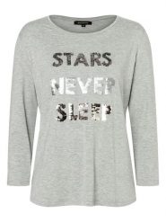 More & More Koszulka w kolorze szarym rozmiar: 46. Szare koszulki damskie More & More, bez wzorów, bez kołnierzyka, bez ramiączek. Za 60.99 zł.