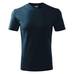 Klasyczna Koszulka Unisex Dla Dorosłych. Niebieskie bluzki damskie ALDER, bez wzorów, klasyczne, bez kołnierzyka, bez ramiączek. Za 52.99 zł.