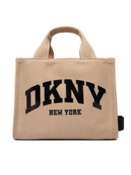 DKNY Torebka R41AOC80 Khaki. Brązowe torebki klasyczne damskie DKNY, z materiału, bez dodatków. Za 439.99 zł.