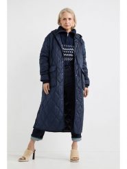 Josephine & Co Płaszcz pikowany "Anastasia" w kolorze granatowym rozmiar: 40. Niebieskie płaszcze damskie Josephine & Co, bez wzorów, bez kaptura. Za 396.24 zł.