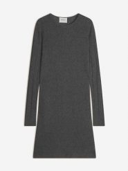 Perfect Cashmere Kaszmirowa sukienka "Lola" w kolorze szarym rozmiar: XL. Szare sukienki damskie Perfect Cashmere, bez wzorów, z kaszmiru, bez ramiączek. Za 434.99 zł.