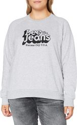 LEE GRAPHIC CREW SWS DAMSKA BLUZA KLASYCZNA LOGO NADRUK GREY MELE L53TTXMP 112112533. Szare bluzy damskie Lee, l, bez wzorów, bez kaptura. Za 139.99 zł.