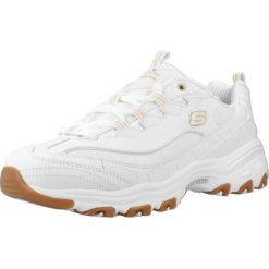Buty SKECHERS 149807S Biały. Białe obuwie trekkingowe damskie Skechers, ze skóry, bez zapięcia. Za 339.99 zł.
